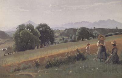 Jean Baptiste Camille  Corot Mornex (mk11)